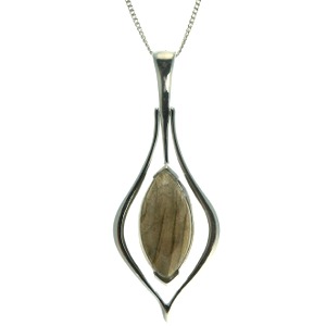 Labradorite Suspended Drop Pendant