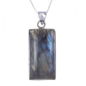 Labradorite Rectangle Pendant (A)