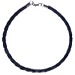 Woven Leather 19cm Bracelet for Silver Core Beads