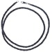 Woven Leather Necklace for Silver Core Beads