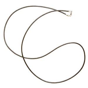 Black Leather 18 inch Thong Necklace