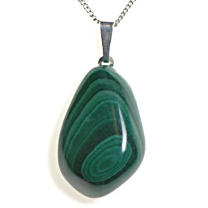 Malachite Small Tumble Pendant