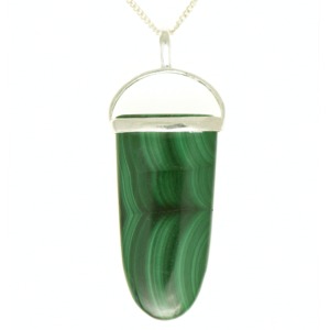 Malachite Tongue Pendant