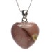 Mookaite Heart Pendant - Pink
