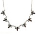 Picture of Moonstone and Garnet Faceted Marquis Necklace 