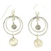 Moonstone Double Hoop Earrings