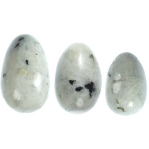 Moonstone Almost Egg Shapes (Set of 3)