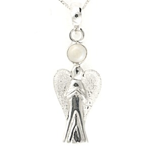 Moonstone Guardian Angel Pendant (Medium)