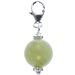 New Jade Sterling Silver Sphere Charm