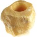 Orange Calcite Tea Light Holder