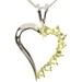 Peridot Faceted Heart Pendant