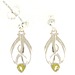 Peridot Silver Tendrils Earrings