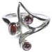 Pink Tourmaline 3 Stone Ring (Size P)