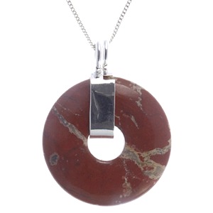 Red Jasper Donut Pendant