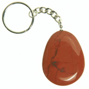 Red Jasper Freeform Keyring
