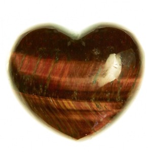 Red Tigers Eye Heart