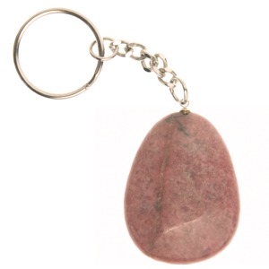 Rhodonite Freeform Keyring