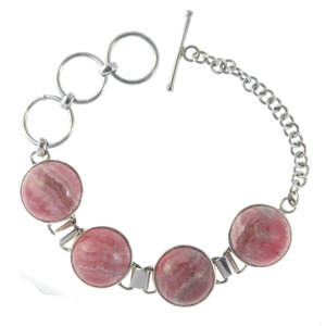 Rhodochrosite Round Bracelet