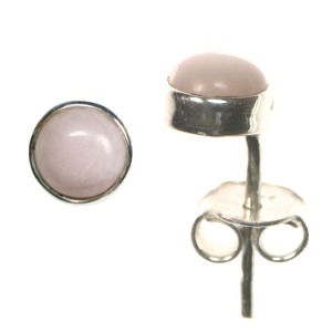 Rose Opal 5mm Stud Earrings