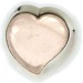Rose Quartz Wide Band Heart Ring (Size P)