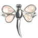 Rose Quartz Dragonfly Ring (Size L-M)