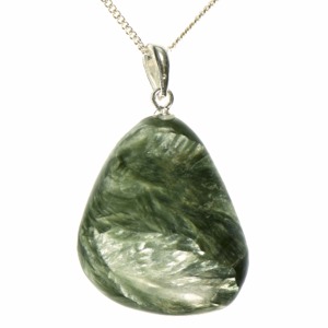 Seraphinite Small Tumble Pendant