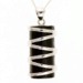 Black Onyx Silver Encased Pendant