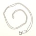 Sterling Silver 1mm Curb Chain (20inch/50cm)