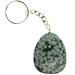 Snowflake Obsidian Freeform Keyring