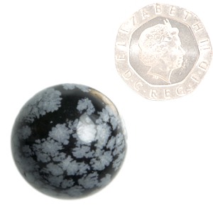 Snowflake Obsidian Sphere (Mini)
