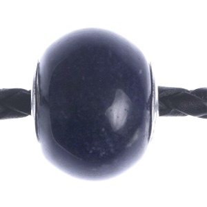 Sodalite Silver Core Bead