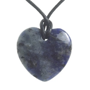Sodalite Heart Thong Pendant