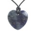 Sodalite Heart Thong Pendant