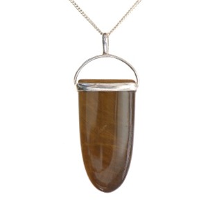 Tigers Eye Tongue Pendant