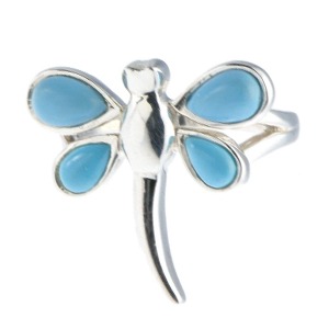 Turquoise Dragonfly Ring (Size M)