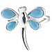 Turquoise Dragonfly Ring (Size M)