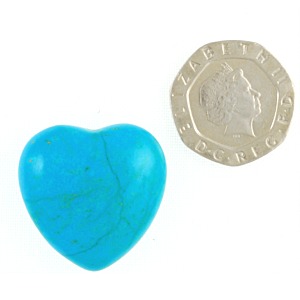 Blue Howlite Heart (Mini)
