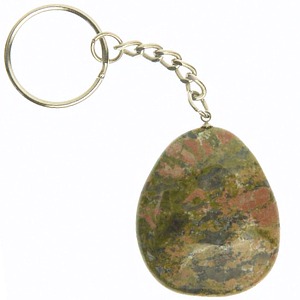 Unakite Freeform Keyring