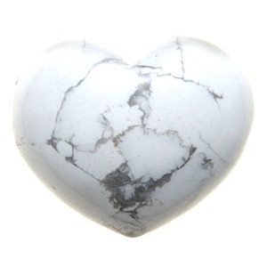 Howlite Heart